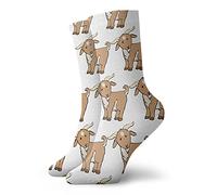 EujGvboU My Uncle Is Single Performance - Calcetines de correr cómodos y ligeros, Caricatura de cabra, Talla única