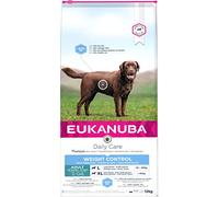 EUKANUBA Daily Care Alimento seco para perros adultos de raza grande, receta de control de peso con pollo fresco, bajo en grasa, 15 kg