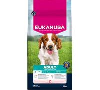 EUKANUBA Alimento con salmón y Cebada, para Razas pequeñas y Medianas, Comida Seca Premium para Perros Adultos, 12 Kg