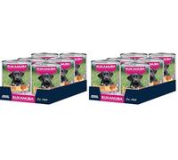 Eukanuba alimento para Cachorros húmedo con Pavo y Zanahorias, Comida húmeda Premium sin Cereales para Perros jóvenes, 6 latas de 400 g (Paquete de 2)