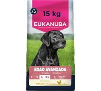 Eukanuba, alimento para Edad Avanzada con Pollo Fresco para Razas Grandes - Alimento seco Premium para Perros Senior, 15 kg