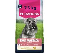 Eukanuba, alimento para Edad Avanzada con Pollo Fresco para Razas pequeñas - Alimento seco Premium para Perros Senior, 7,5 kg