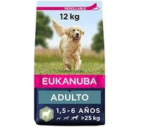Eukanuba, alimento para Perros con Cordero y arroz para Razas grandes - Alimento seco para Perros Adultos, 12kg