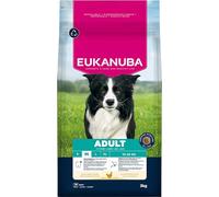 Eukanuba, alimento seco con Pollo Fresco para Razas Medianas, alimento seco Premium para Perros Adultos, 3 kg