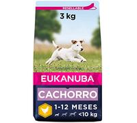 Eukanuba Alimento seco para cachorros de raza pequeña, rico en pollo fresco 3 kg