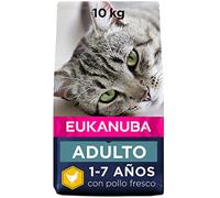 Eukanuba Alimento seco para gatos adultos, rica en pollo fresco, 10 kg
