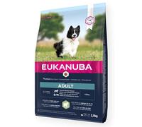 Eukanuba Alimento seco para perros adultos de razas pequeñas y medianas, rico en cordero y arroz, 2,5 kg