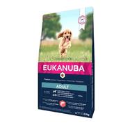 EUKANUBA Alimento Seco para Perros Adultos de Razas Pequeñas y Medianas, Rico en Salmón y Cebada, 12 kg