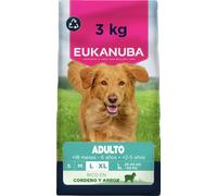 Eukanuba, alimento seco para Perros con Cordero y arroz para Razas Grandes - Alimento seco Premium para Perros Adultos, 3 kg