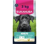 Eukanuba, alimento seco para Perros con Pollo Fresco para Razas Grandes - Alimento seco Premium para Perros Adultos, 3 kg