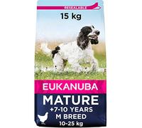 EUKANUBA Alimento seco para perros maduros de raza mediana, rico en pollo fresco 15 kg