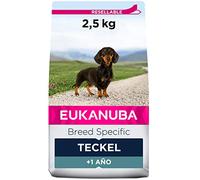 Eukanuba Breed Specific Alimento Seco para Perros, Teckel, 2,5kg | Alimento seco premium | Alimento para perros óptimamente adaptado a la raza | Perros adultos