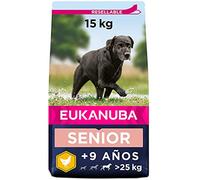 Eukanuba Comida seca para perros viejos de razas grandes con pollo 15 kg