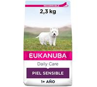 EUKANUBA Daily Care Alimento seco para perros adultos con piel sensible, alimento hipoalergénico con pescado, 2.3 kg