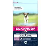 Eukanuba Grain Free Alimento para Cachorros de Perro de Raza Pequeña y Mediana, Receta Baja en Alérgenos, 3 kg