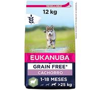 EUKANUBA Grain Free * Alimento para cachorros de razas grandes, rico en cordero, 12kg