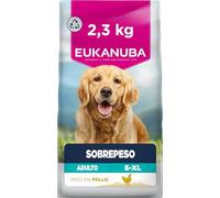 EUKANUBA Overweight - Alimento Dietético para Perros, Pollo, 2,3kg | Special Care | Bajo en grasa | Para la reducción del peso | Tendencia al sobrepeso