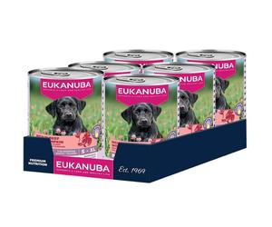 Eukanuba Puppy Ternera con Calabaza Perros Latas 6 x 400 gr