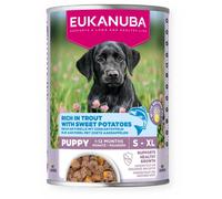 Eukanuba Puppy Trucha con Batata Perros Latas 400 gr