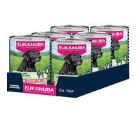 Eukanuba Senior alimento para Perros húmedo con Cordero y Patatas, Comida húmeda Premium sin Cereales para Perros Mayores, 6 latas de 400 g