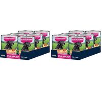 Eukanuba Senior alimento para Perros húmedo con Pavo y Zanahoria, Comida húmeda Premium sin Cereales para Perros Mayores, 6 latas de 400 g (Paquete de 2)