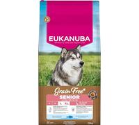 Eukanuba Senior, alimento para Perros sin Cereales con Pescado para Razas Grandes, alimento seco Premium sin Cereales para Perros Mayores, 12 kg