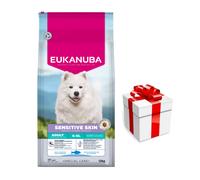 EUKANUBA Special Care Sensitive Skin para perros adultos con piel sensible, 12 kg + SORPRESA PARA SU PERRO