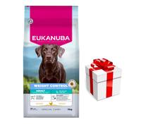 EUKANUBA Special Care Weight Control para perros adultos de razas grandes que necesitan controlar su peso, 15 kg + SORPRESA PARA SU PERRO