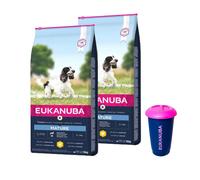 Eukanuba Thriving Mature Razas Medianas 2x3kg + Contenedor de comida de 4,5 kg GRATIS