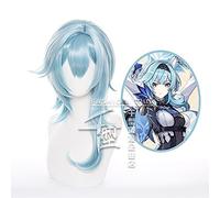 Eula Cosplay Peluca Anime Genshin Impact Disfraz Mujeres Resistente al Calor Pelo Sintético Pelucas Halloween