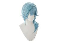 Eula Cosplay Wig Genshin Impact Cosplay Blue Heat Resistant Synthetic Hair Eula Halloween Cosplay Hair