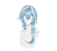 Eula Peluca Cosplay Disfraz Juego Genshin Impact Mujeres Resistente al Calor Pelo Sintético Pelucas Halloween Fiesta Juego de rol