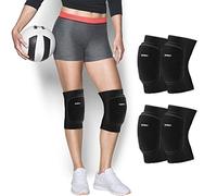 EULANT 2 Pares Rodilleras de Voleibol, Elásticas Rodillera para Danza, Balonmano, Scooter, Gimnasia, Fútbol, Lucha en Línea, Bicicleta de Montaña, Coderas para Niños y Adultos