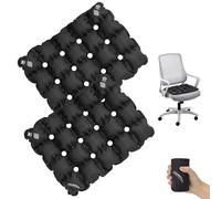 EULANT 2 Piezas Inflable Cojín de Asiento con Agujeros, Cojines de Alivio de Presión, Cojín Antiescaras para Silla de Ruedas, Silla de Oficina, Aviones de Coche, Compacto y Portátil