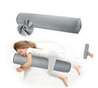 EULANT Almohada Lateral Inflable para Dormir de Lado, Ligera Almohada de Todo el Cuerpo Redonda Larga, Travesseiro de Soporte de Viaje, 90 * 20cm, Inflable & Compacta