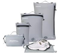 EULANT Bolsas Compresion Organizadoras Maleta para Viaje, 3 Bolsas al Vacío + 1 Bolsa para Zapatos + 1 Bolsa de Impermeables, Organizador de Viaje para Equipaje de Mano, IPX8 Cremallera Hermética