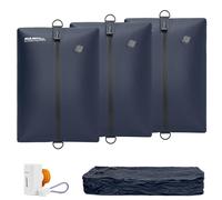 EULANT Bolsas de Vacío de TPU para Viajes, Bolsa de Compresión Reutilizables para Maletas/Mochila, Bolsas de Sellado al Vacío con IPX8 Cremallera Hermética, Impermeable y Ahorra
