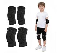 EULANT Elástico Coderas y Rodilleras para Niño/Jóvenes, Suave Juego de Protecciones de Patinaje/Patines/MTB/Danza/Futbol Portero/Gimnasia Ritmica/Bici/Scooter/Lucha, Transpirables, M