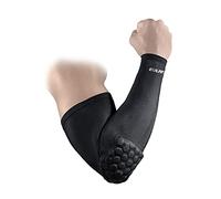 EULANT Manga para Codo, Manga de Compresión de Brazo para Baloncesto Fútbol Voleibol Correr Ciclismo, Black M