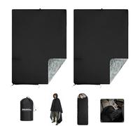 EULANT Manta Impermeable de Camping con Capucha, Poncho Ponible, Manta con Capucha para Ver Deportes y Mantenerse Caliente al Aire Libre/Coches, Versátil para Pícnic, Saco de Dormir, Capa Cálida