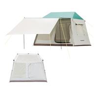 EULANT Tienda de Familiar de 2 Capas para 2-3 Personas, Tienda de Campaña con Porche Largo, Ligera Tienda de Campaña, Resistente al Viento & Resistente al Agua de 5000mm, 210x240x185cm