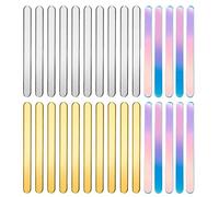 EULAPGOE 30 Piezas Reutilizable Acrílico Palos De Helado, Palos De Acrílico Espejo, Pequeños Palos Ice Cake Pop para La Fabricación De La Torta De Helado De Bricolaje