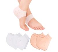 EULAPGOE Taloneras Fascitis Plantar, 4 Pares Protector Talon Cómodas Talon Gel, Taloneras para Espolon Calcaneo, Tendón de Aquiles