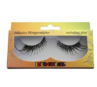 Eulenspiegel 001349 - Pestañas artificiales, Cabaret Multi, 1 ml pegamento especial para pestañas, instrucciones, para carnaval, fiesta temática