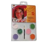 Eulenspiegel 206034 - Paleta de maquillaje My Girl, set de maquillaje, carnaval, fiesta temática