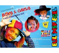 Eulenspiegel - 208106 - Paleta de Maquillaje Niños y Niñas, 8 Colores de 3,5 ml, 1 Esponja, 1 Pincel, 1 guía de Maquillaje