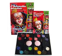 Eulenspiegel 212059 - Paleta de maquillaje 5 estaciones, para aprox. 120 máscaras, vegana, colores de maquillaje