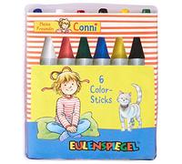 Eulenspiegel 626702 - Sticks de colores Mi amiga Conni, sticks de maquillaje, set de maquillaje, carnaval, fiesta temática