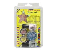Eulenspiegel 730515 - Glitter Tattoo Set Best of, set de purpurina, carnaval, fiesta temática, Halloween