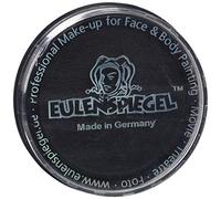 Eulenspiegel - Profi aqua Maquillaje aqua profesional, negro, 30g, vegano | Maquillaje al agua para pintar la cara y el cuerpo, para carnaval y fiestas temáticas